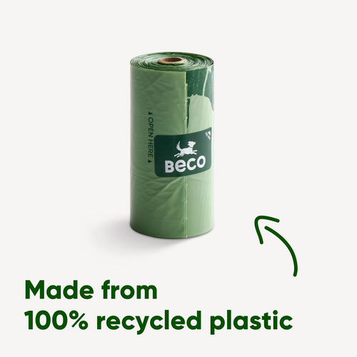 Beco Kotbeutel Recycled - Minzduft - Display 30 x Einzelrolle