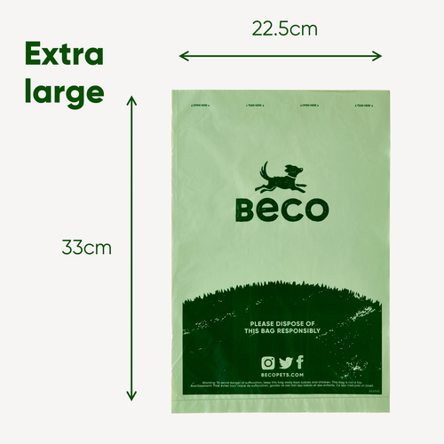 Beco Kotbeutel Recycled - Minzduft - Display 30 x Einzelrolle