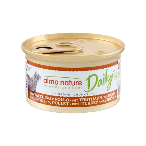 Almo Nature Daily Menu Nassfutter Katze - Würfel - Dose - 24 x 85g