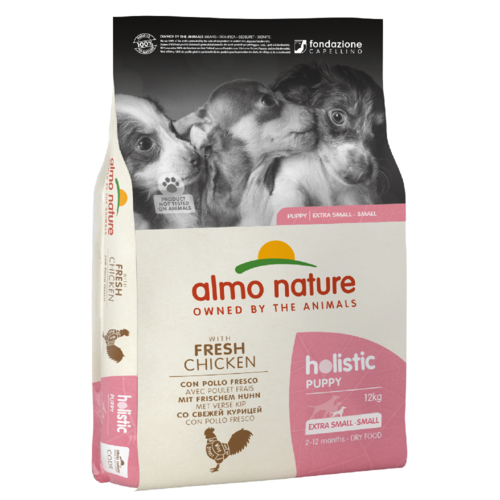 Almo Nature Almo Nature Hond Holistic Dry Food Small Dog Breeds - Puppy - Chicken XS/S