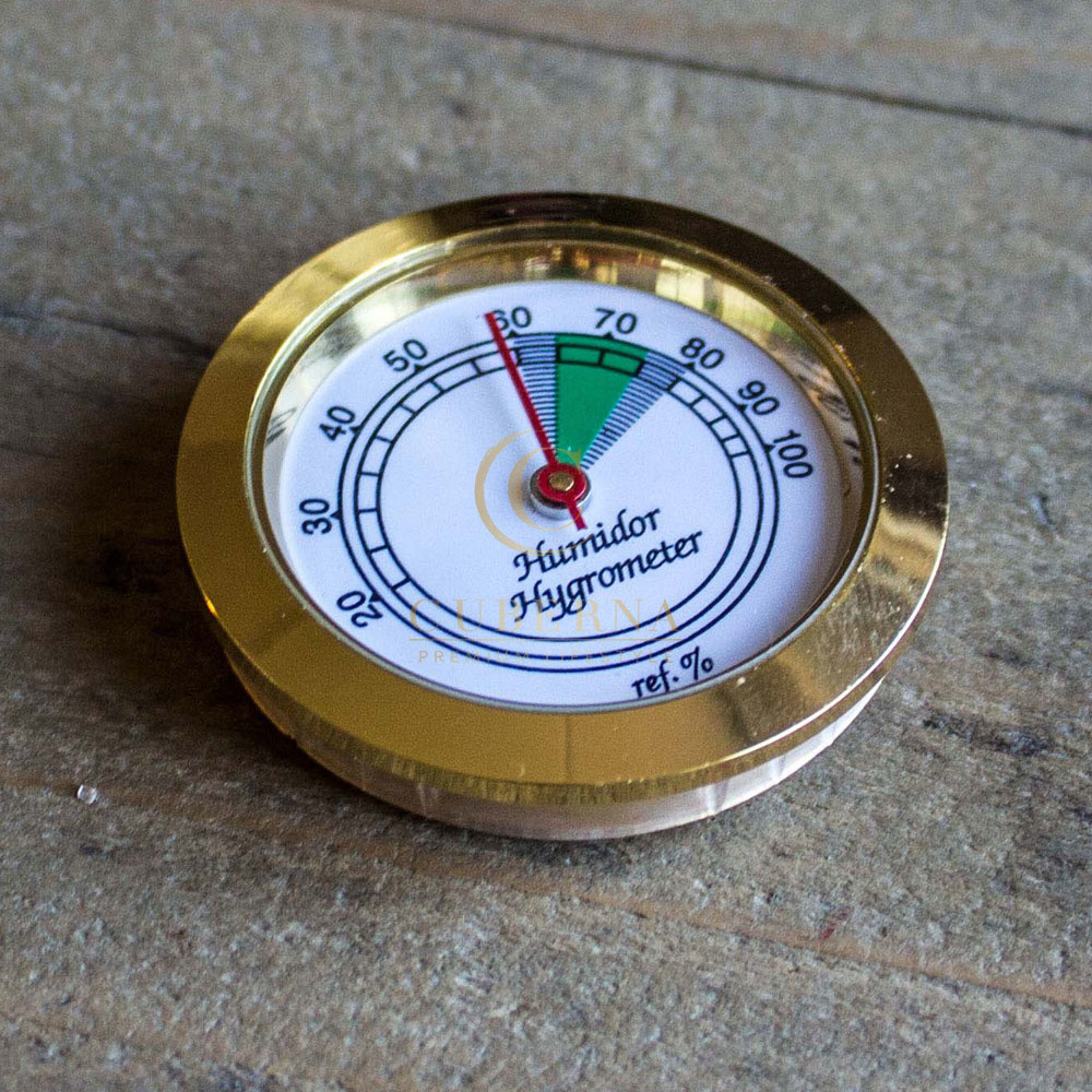 Hygrometer basis goud Beschikbaar bij Cuberna! Cuberna.nl
