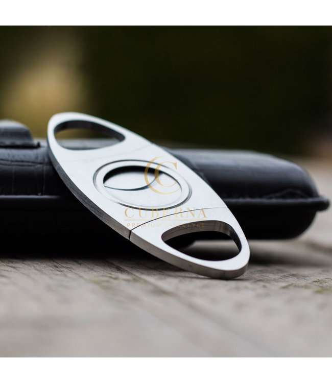 Krokodillenlederen sigarenkoker Dundee incl. knipper