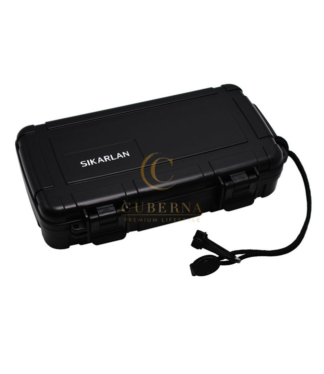 Reishumidor zwart 5 sigaren