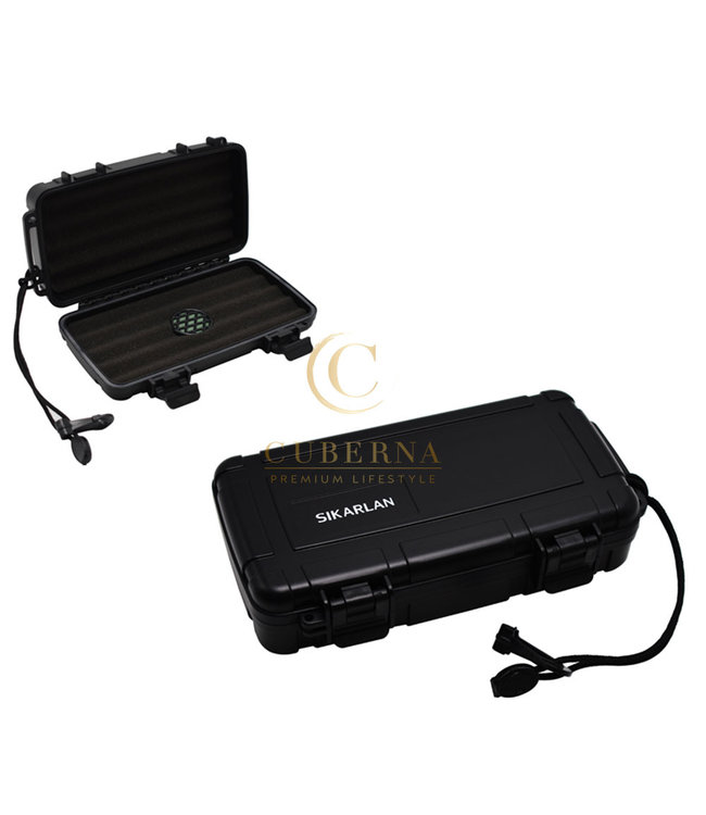 Reishumidor zwart 5 sigaren