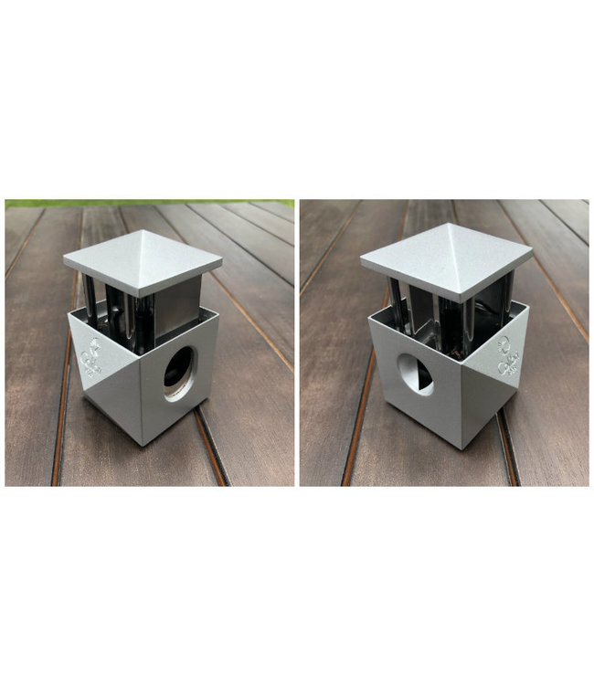 Sigarenknipper Colibri Quasar tafelmodel zilver