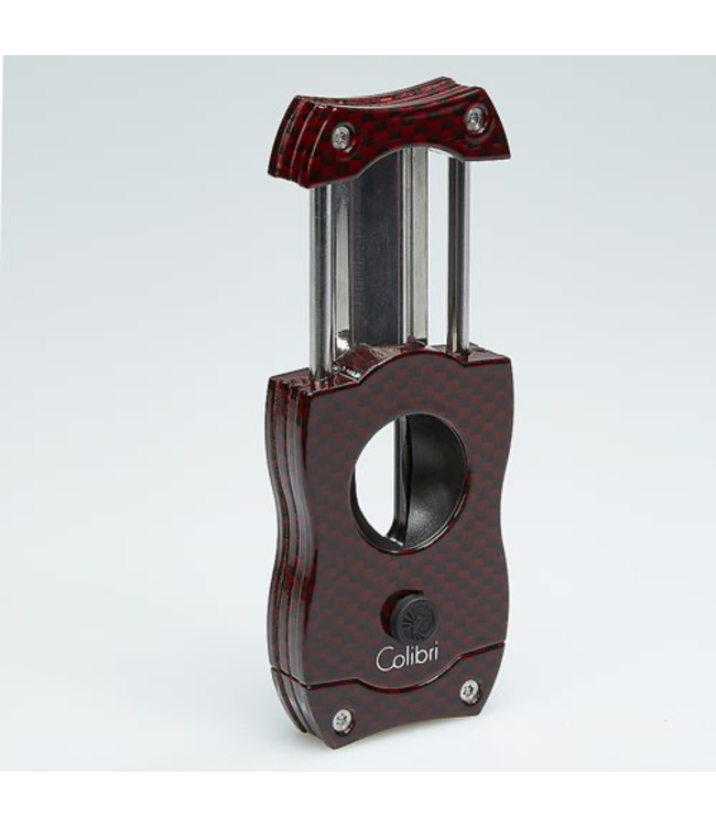 Sigarenknipper Colibri V-Cut rood carbon