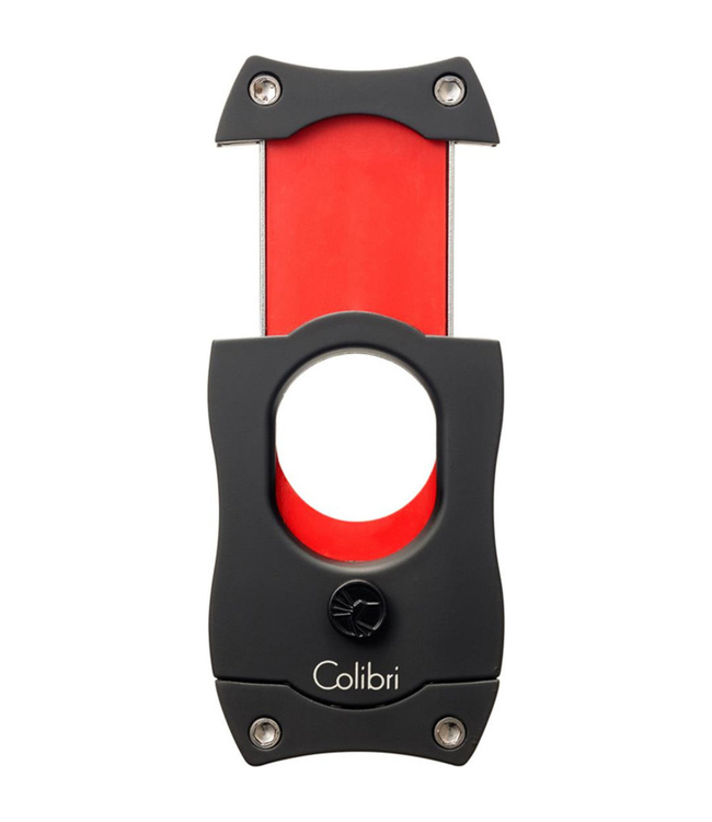 Sigarenknipper Colibri S-Cut zwart - blauwe messen
