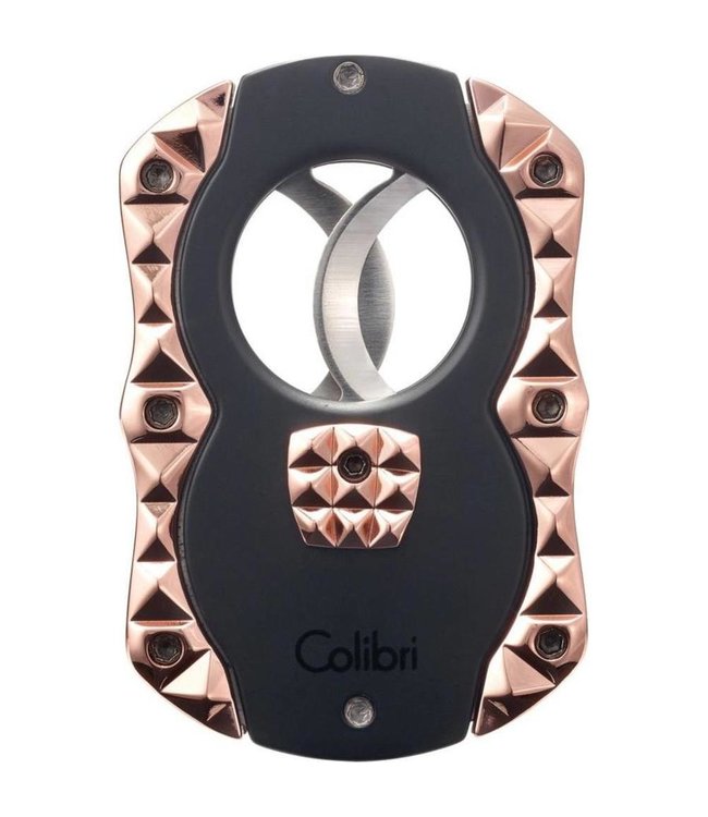 Sigarenknipper Colibri Quasar Double cut zwart - rosé goud