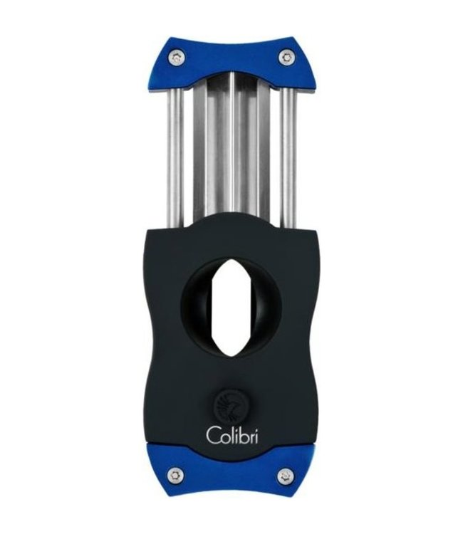 Sigarenknipper Colibri V-Cut zwart - blauw