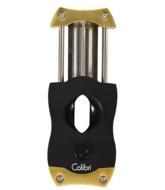 Sigarenknipper Colibri V-Cut zwart - goud