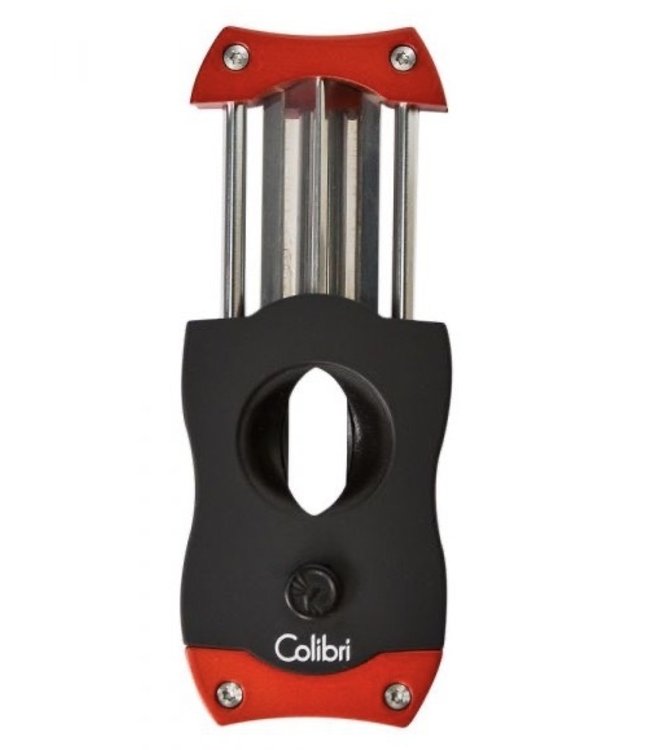 Sigarenknipper Colibri V-Cut zwart - rood