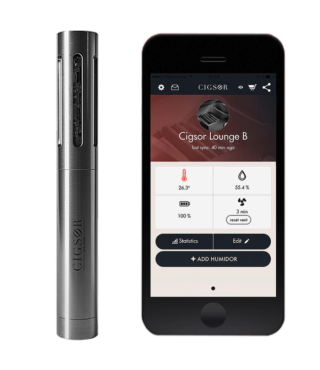 Hygrometer Cigsor Premium WiFi connected