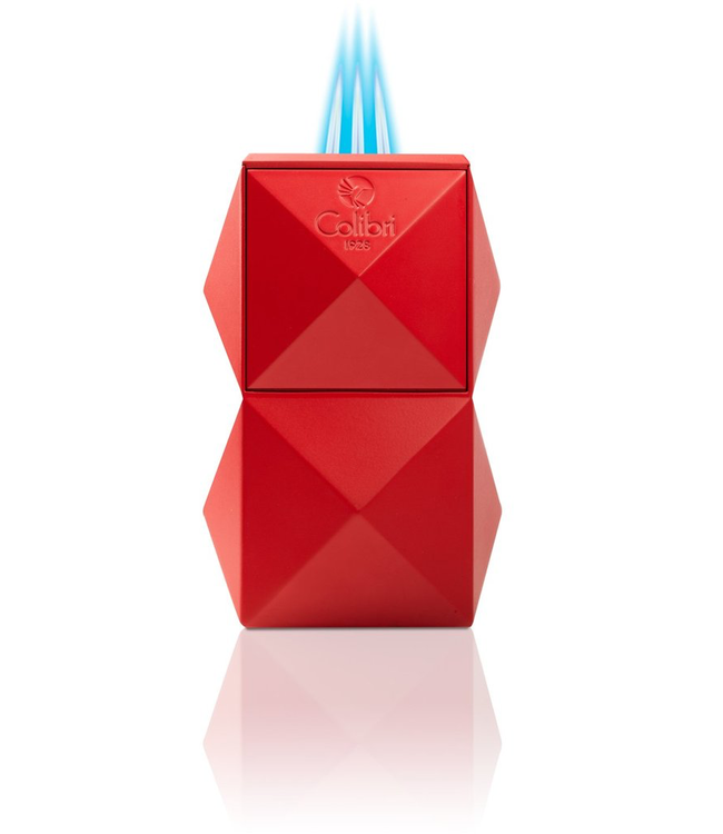 Sigarenaansteker Colibri Quasar tafelaansteker rood
