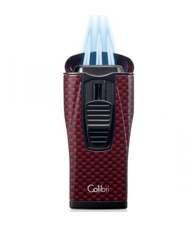Aansteker Colibri Monaco carbon rood