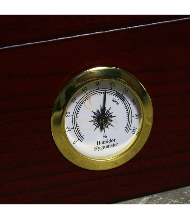 Humidor Bedford met glazen venster bruin