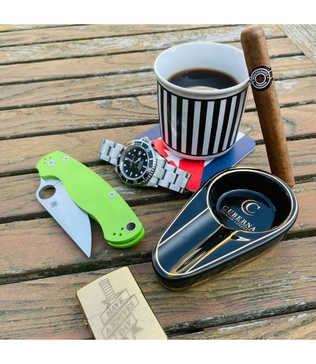 Sigarenasbak Cuberna keramiek zwart