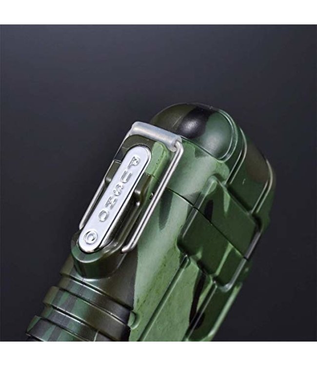 Cuberna Waterdichte Elektrische Plasma Aansteker USB oplaadbaar Camouflage - Wind en Storm bestendig - Geschikt voor Kaarsen, Vuurwerk, Sigaretten en BBQ