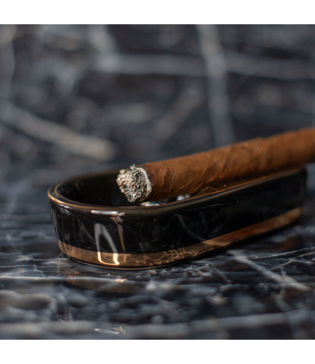 Sigarenasbak Cuberna keramiek zwart