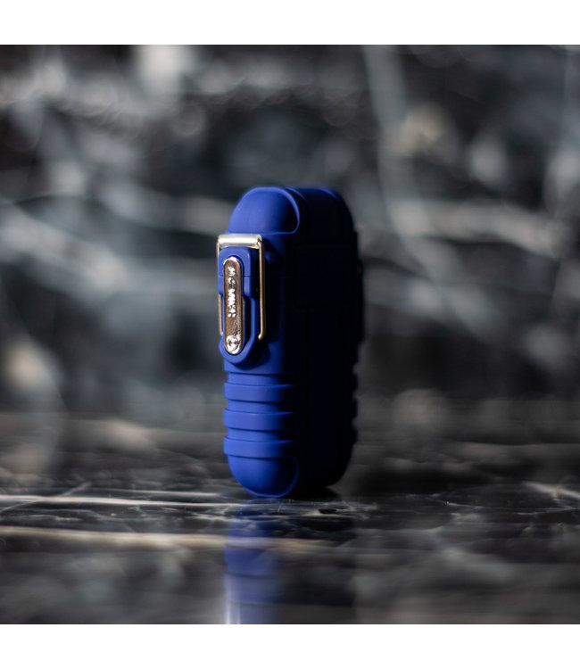 Cuberna Waterdichte Elektrische Plasma Aansteker USB oplaadbaar Blauw - Wind en Storm bestendig - Geschikt voor Kaarsen, Vuurwerk, Sigaretten en BBQ