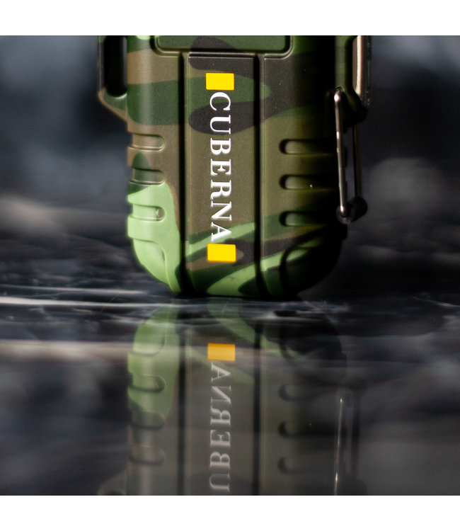 Cuberna Waterdichte Elektrische Plasma Aansteker USB oplaadbaar Camouflage - Wind en Storm bestendig - Geschikt voor Kaarsen, Vuurwerk, Sigaretten en BBQ