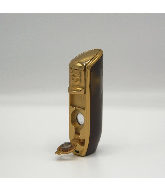 Sigarenaansteker Cohiba incl. boor in rood met luxe geschenkdoos - Jet flame aansteker voor sigaren