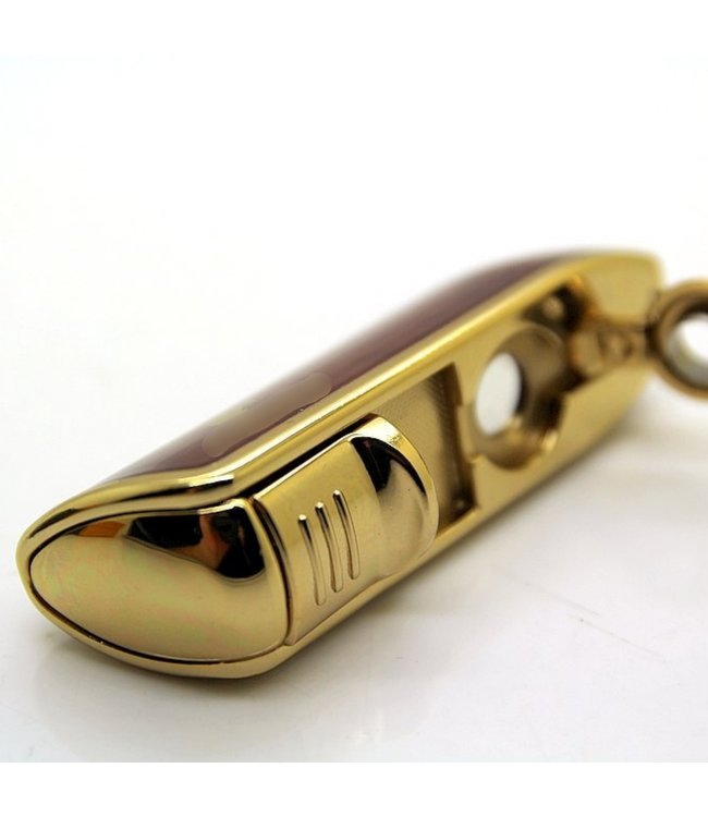 Sigarenaansteker Cohiba incl. boor in rood met luxe geschenkdoos - Jet flame aansteker voor sigaren