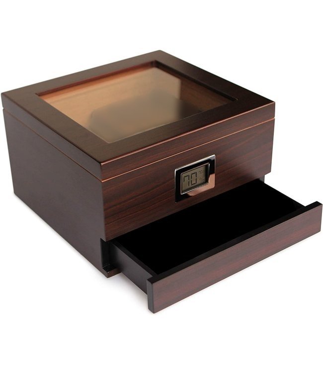 Humidor Modena - Met lade en digitale hygrometer - Sigarendoos voor 50 sigaren