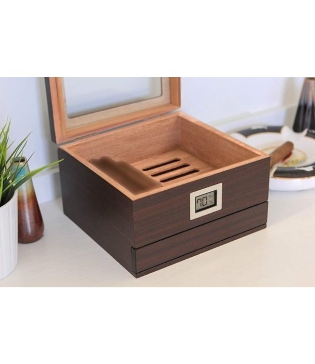 Humidor Modena - Met lade en digitale hygrometer - Sigarendoos voor 50 sigaren