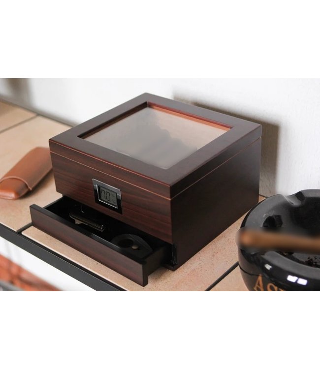 Humidor Modena - Met lade en digitale hygrometer - Sigarendoos voor 50 sigaren
