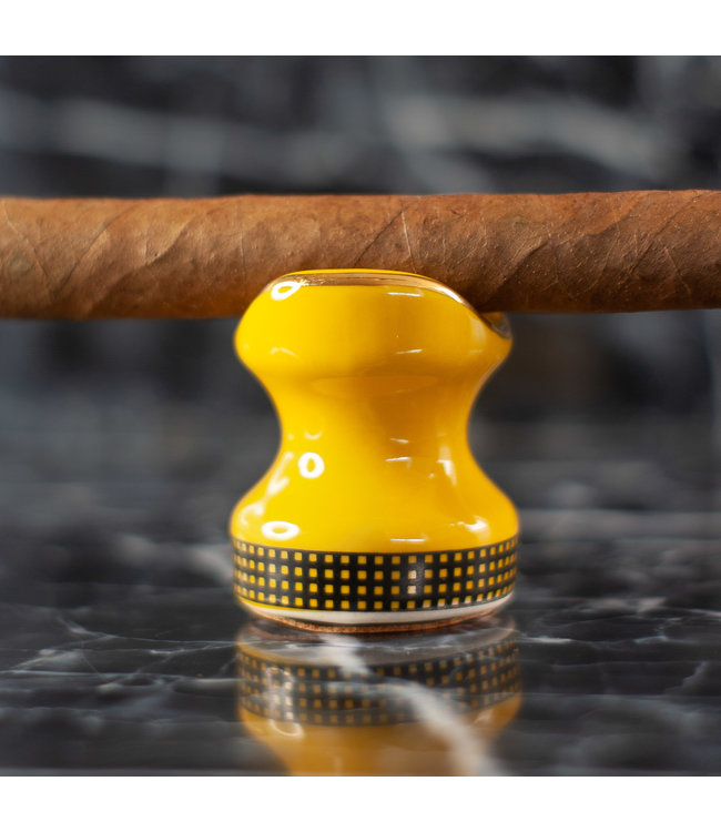 Cohiba sigaarhouder set (2 stuks) in geel