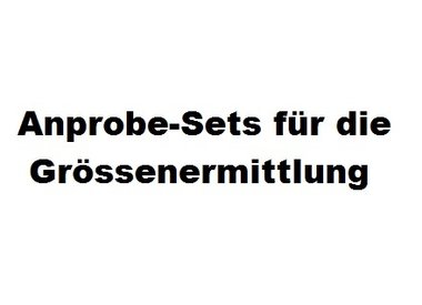 Anprobe Bekleidung