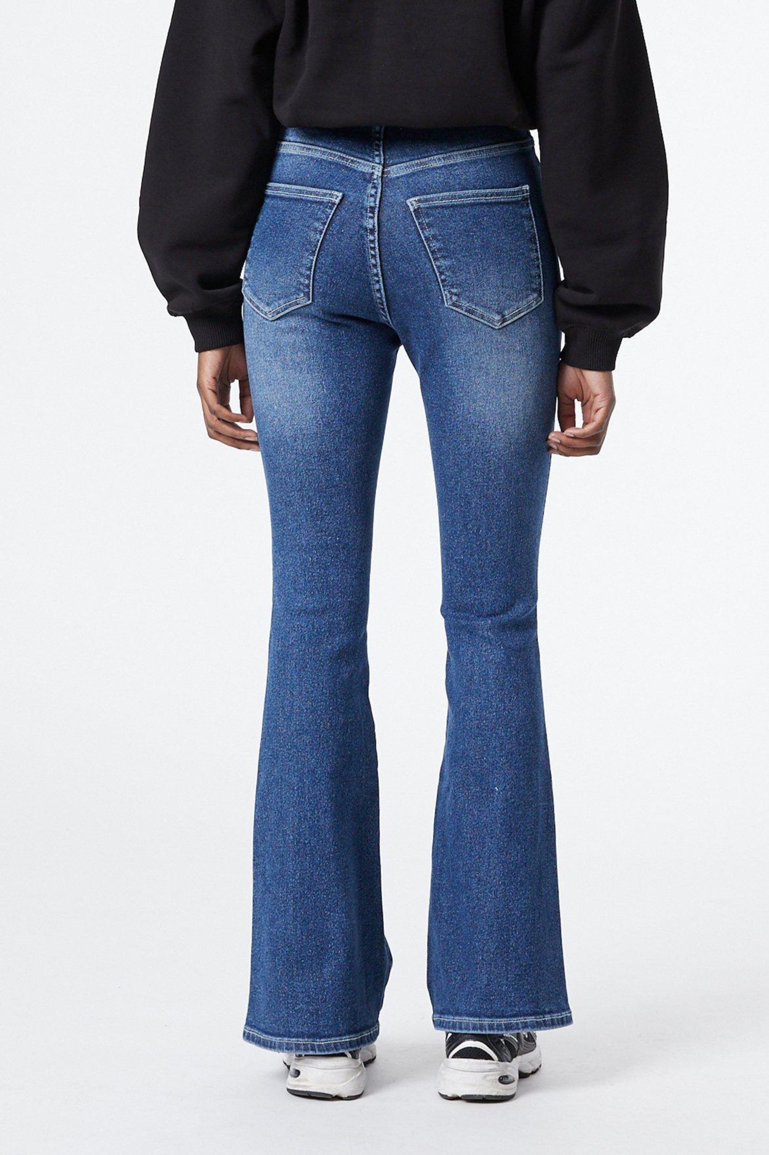 Dr Denim Moxy flare Breeze Dark Stone 