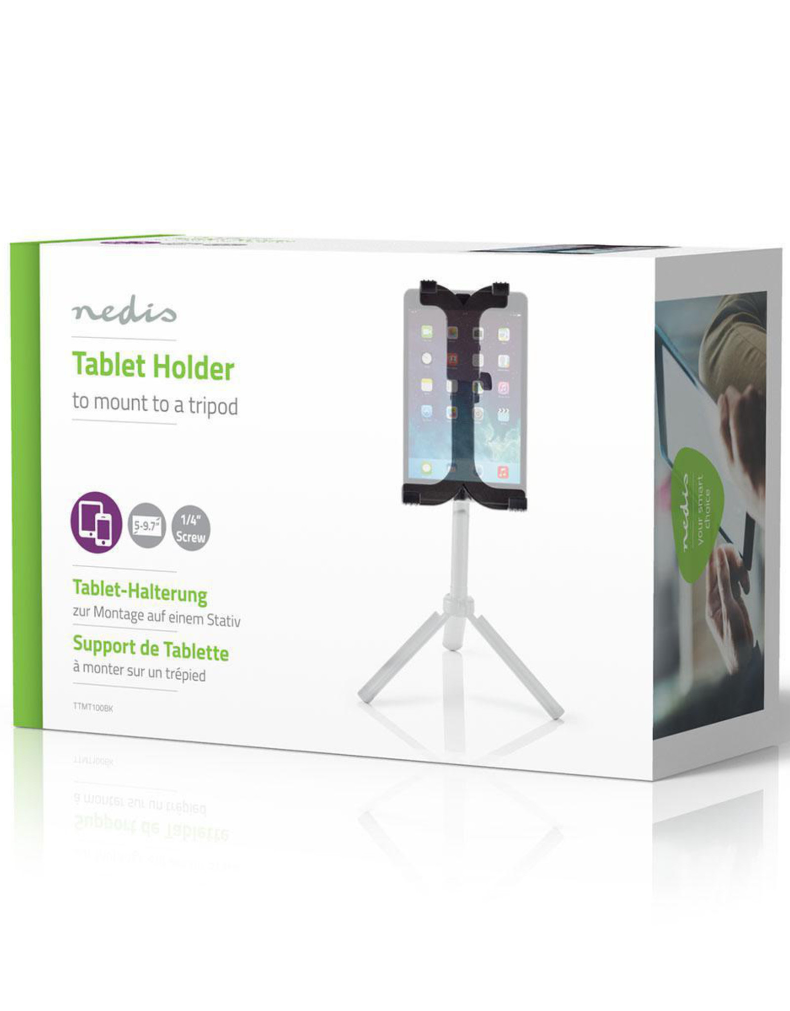 Nedis Nedis Tablet Holder - Black