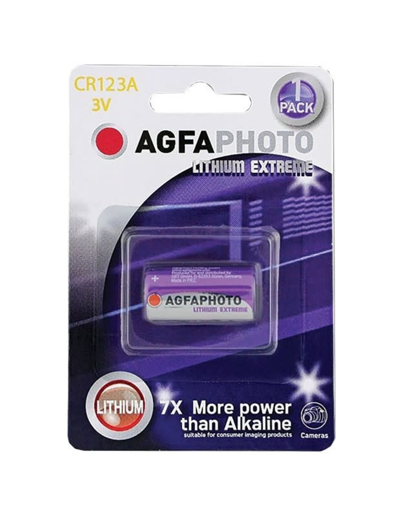 Agfa Agfa Lithium CR123A 3v battery