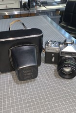 Zenit-E SLR for 35mm film  with Helios 58mm f2 lens & Case