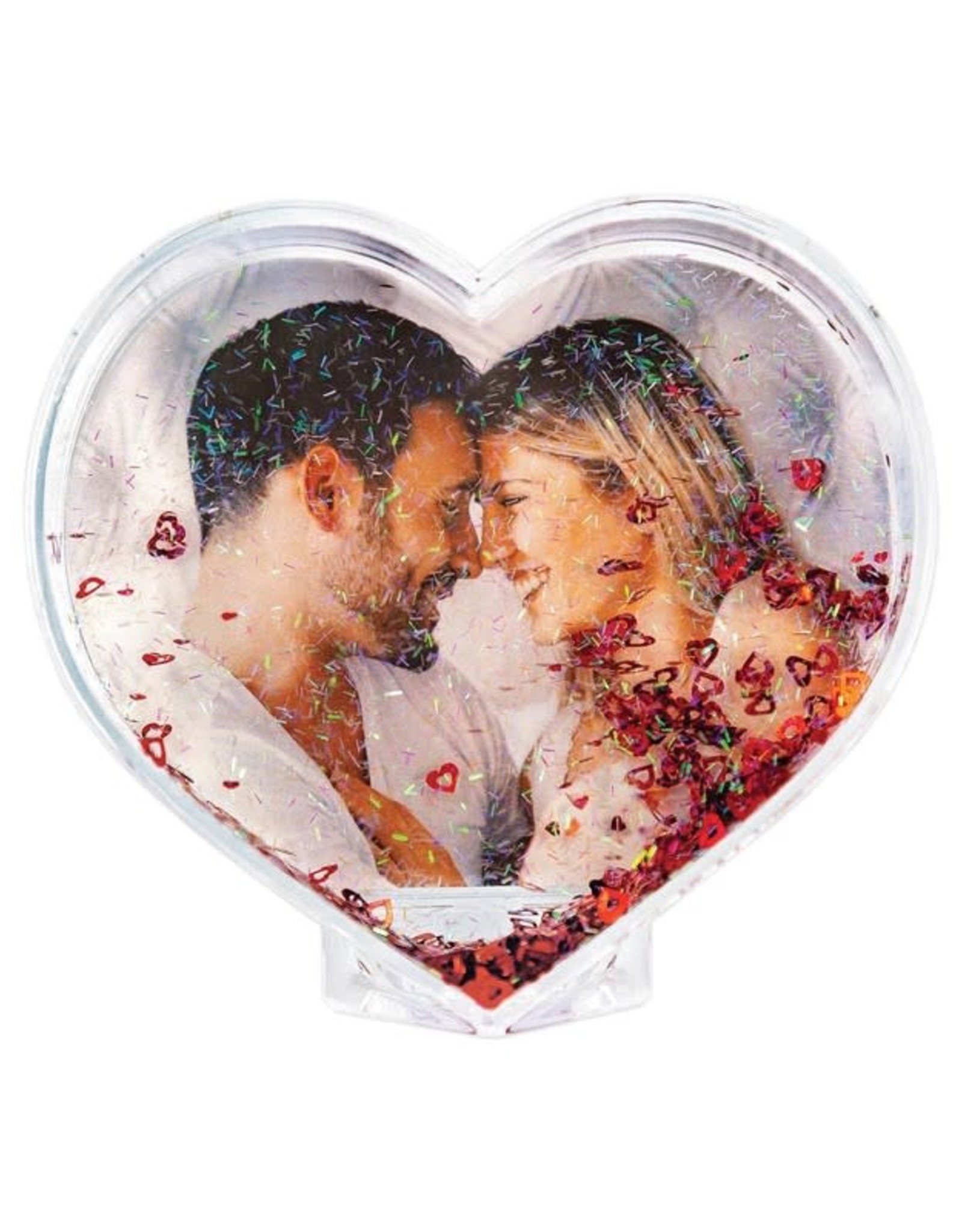 ZEP Photo Love Heart with Confetti Globe