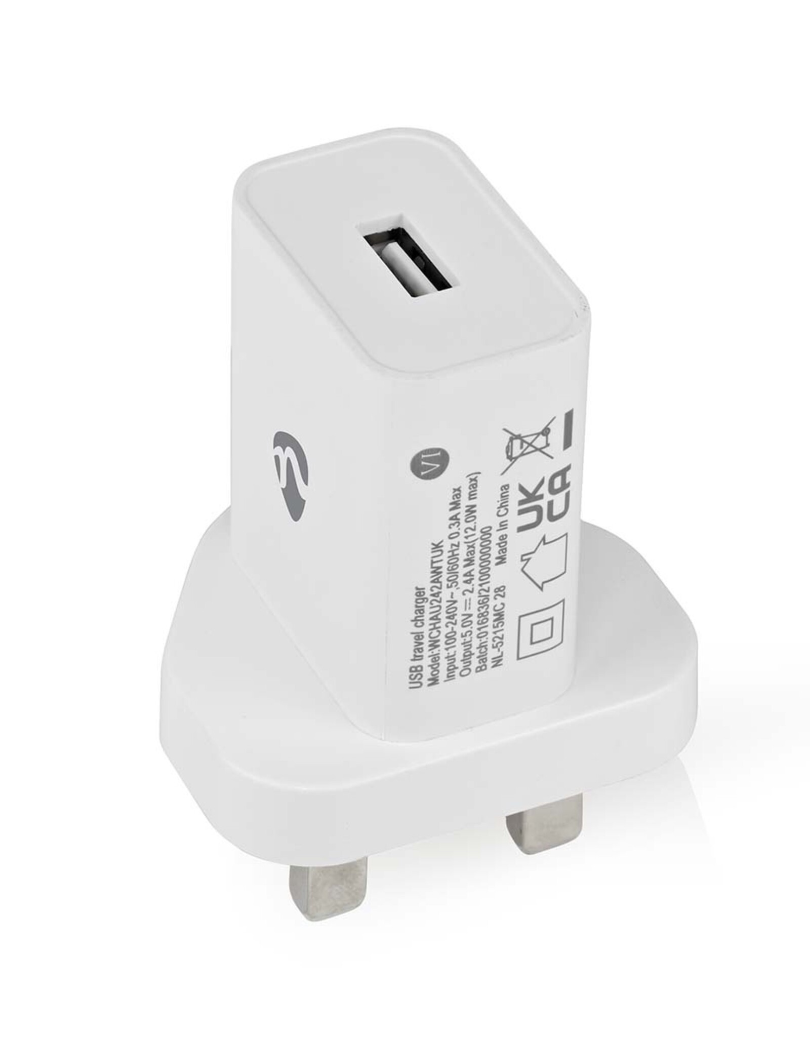 Nedis Nedis USB-A 12w 2.4a Wall Charger