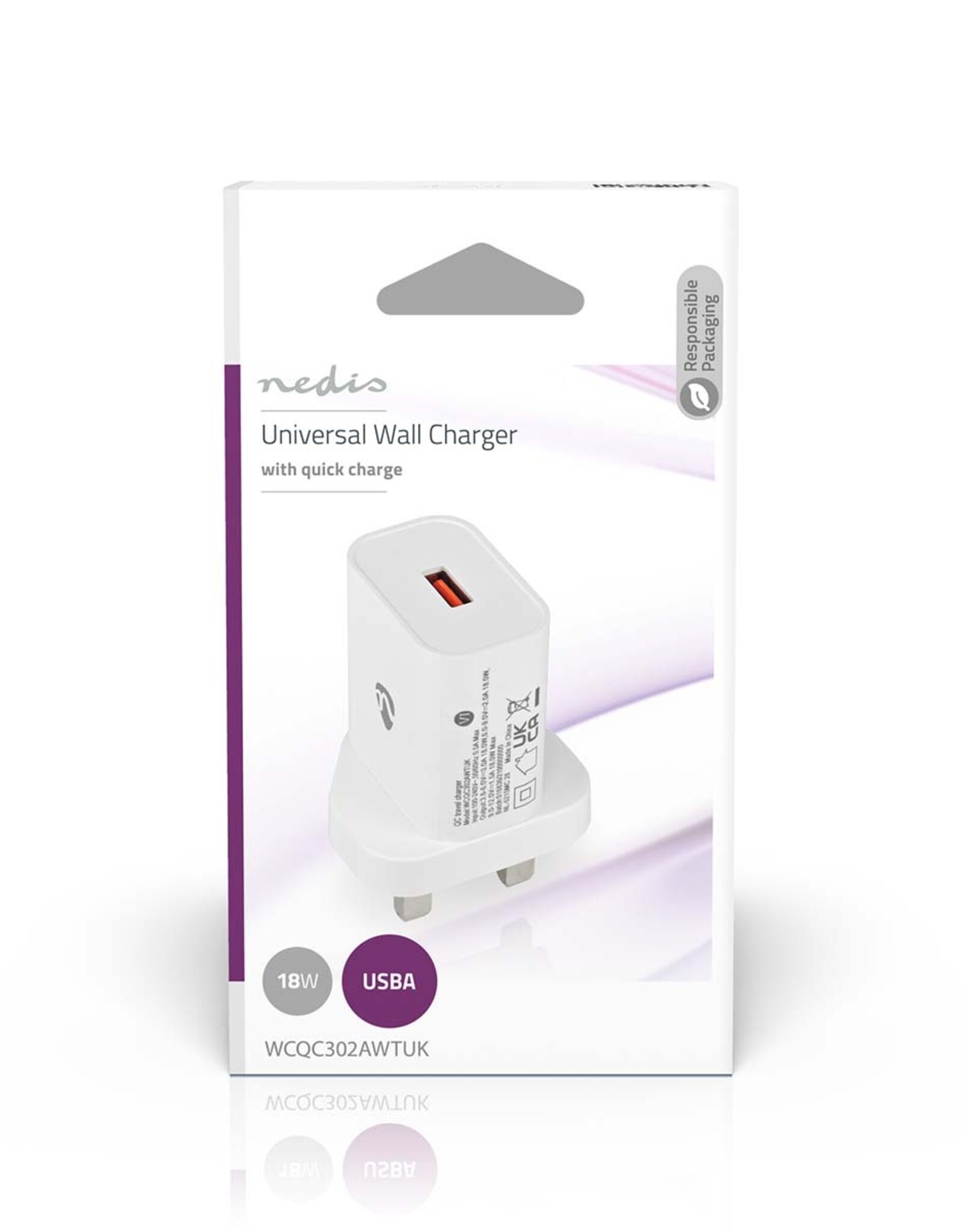 Nedis Nedis USB-A 18w Wall Charger / Power Adapter