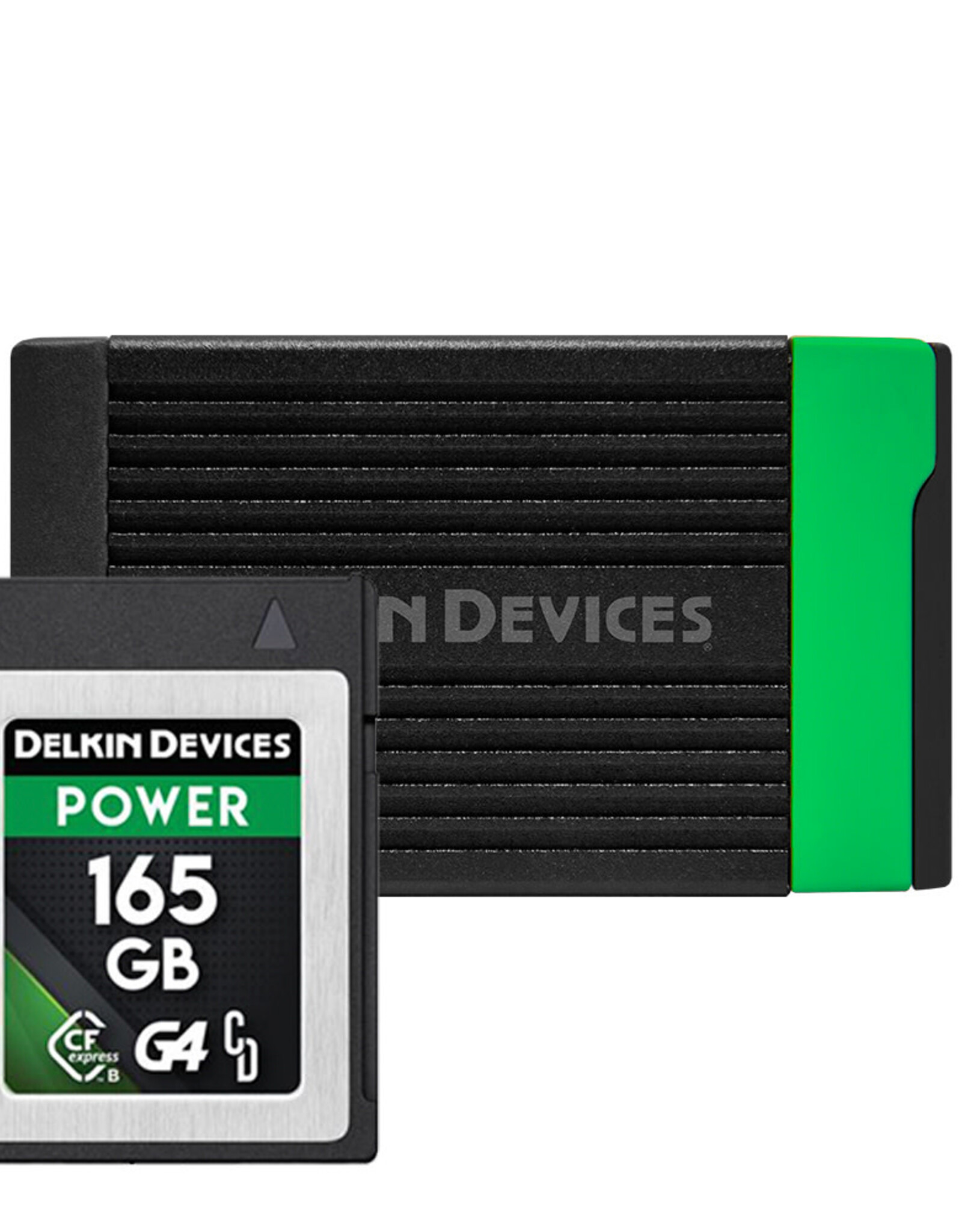 Delkin Devices Delkin Devices CFExpress Memory Card Reader USB 3.2 & CFExpress Type B 165gb Bundle
