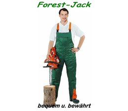 Forest-Jack Hose mit Schnittschutz Gr.28 untersetzt Latzhose 50%/50%  Schnittschutz A vorn Kl.1