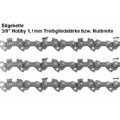 Sägekette Kettensäge 3x für 35cm Schnittlänge Schwert 3/8" Hobby 52 Trgl. 1,1mm Nut