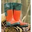 Schnittschutzstiefel - Gr.43 - Schnittschutz Klasse 3 Lumberjack Gummistiefel aus Naturkautschuk