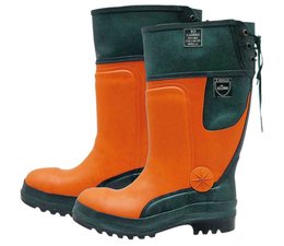 Schnittschutzstiefel - Gr.39 - Schnittschutz Klasse 3 Lumberjack Gummistiefel aus Naturkautschuk