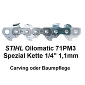 Carving Sägekette 1/4" 64 Trgl. 1,1 Nut Stihl Micro auch Baumpflege