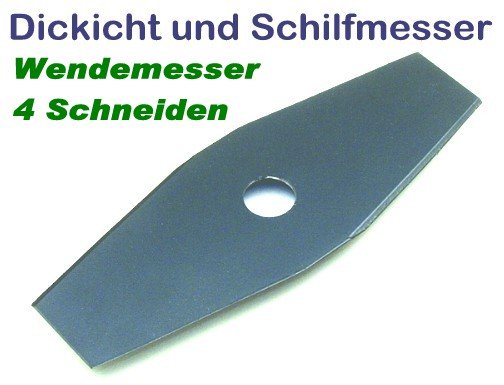Dickichtmesser Freischneider 255 mm für Motorsense Aufnahme 20,0 mm Messer 