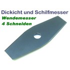 Freischneidermesser 2-Zahn 300 / 25.4 mm Wendemesser für Schilf u. Dickicht