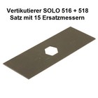 Vertikutierer Messer Solo 516 + 518 Ersatzmesser 1 Satz 15 Stück