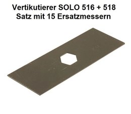 Vertikutierer Messer Ersatzmesser 1 Satz 15 Stück für Vertikutierer Solo 516 + 518