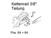 Kettenrad Makita 3/8" UC 3020A UC 3520A UC 4020A elektrische Kettensäge Kettenrad Makita 3/8" UC 3020A UC 3520A UC 4020A elektrische Kettensäge