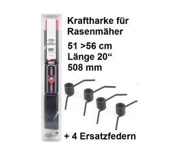 Vertikutiermesser Kraftharke 20" für 51 > 56cm Schnittbr. + 4 Ersatzfedern auch MTD Rasenmäher Vertikutiermesser Kraftharke 20" für 51 > 56cm Schnittbr. + 4 Ersatzfedern auch MTD Rasenmäher